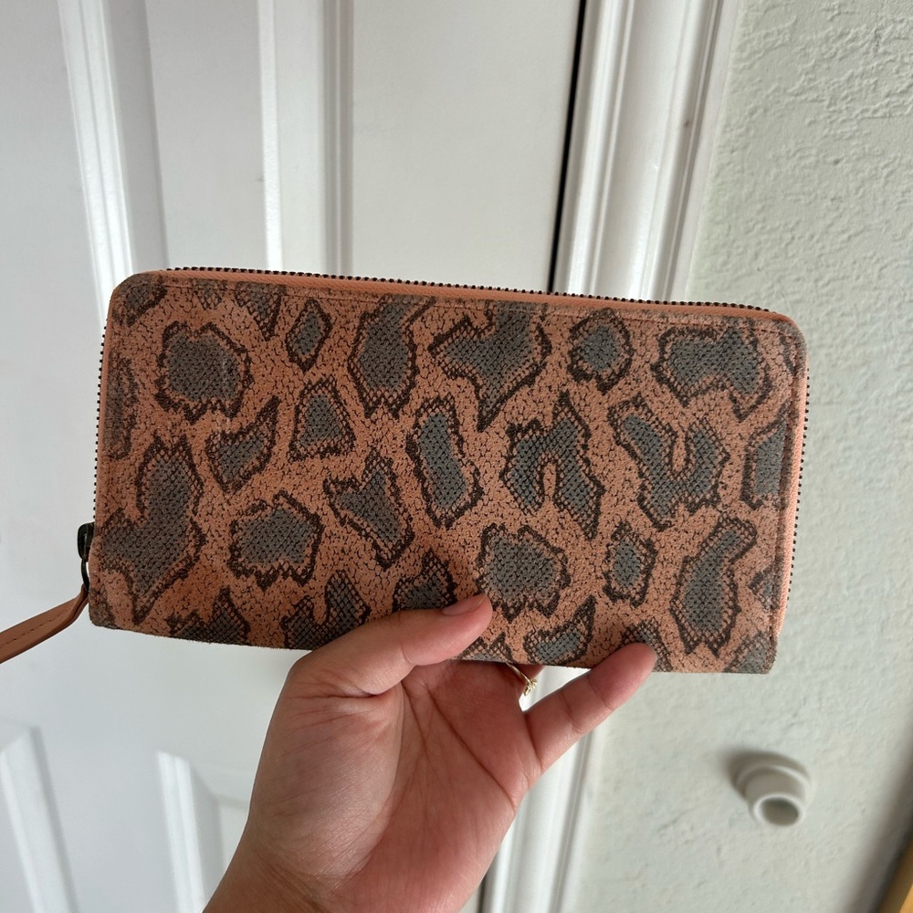 Riley Leopard Anthropologie wallet